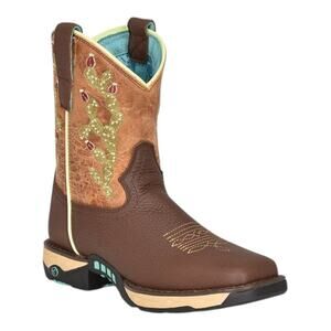 CORRAL WOMENS CACTUS EMBROIDERY WESTERN Square Toe Western/Cowboy BOOTS | NEW!